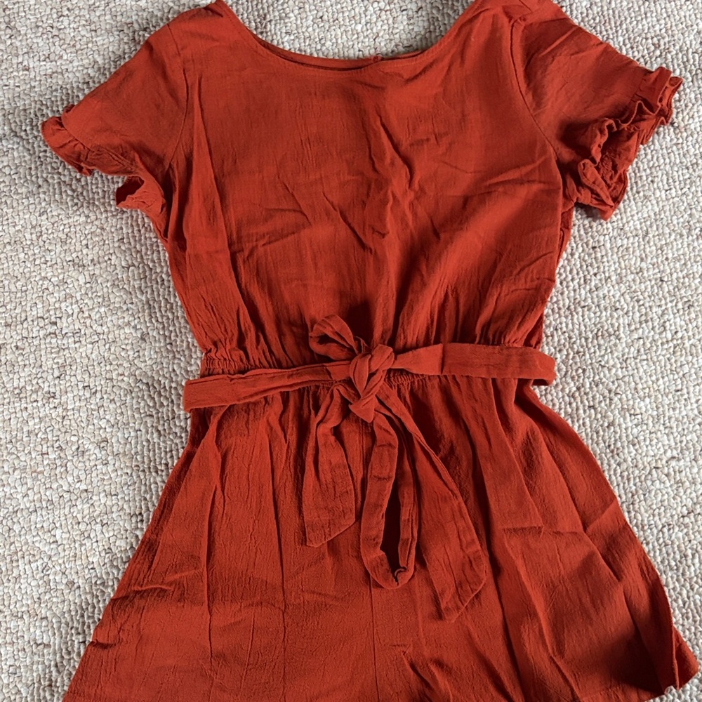 Rust Orange Romper